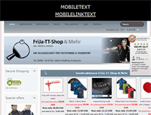 Tablet Screenshot of frija-tt-shop.de